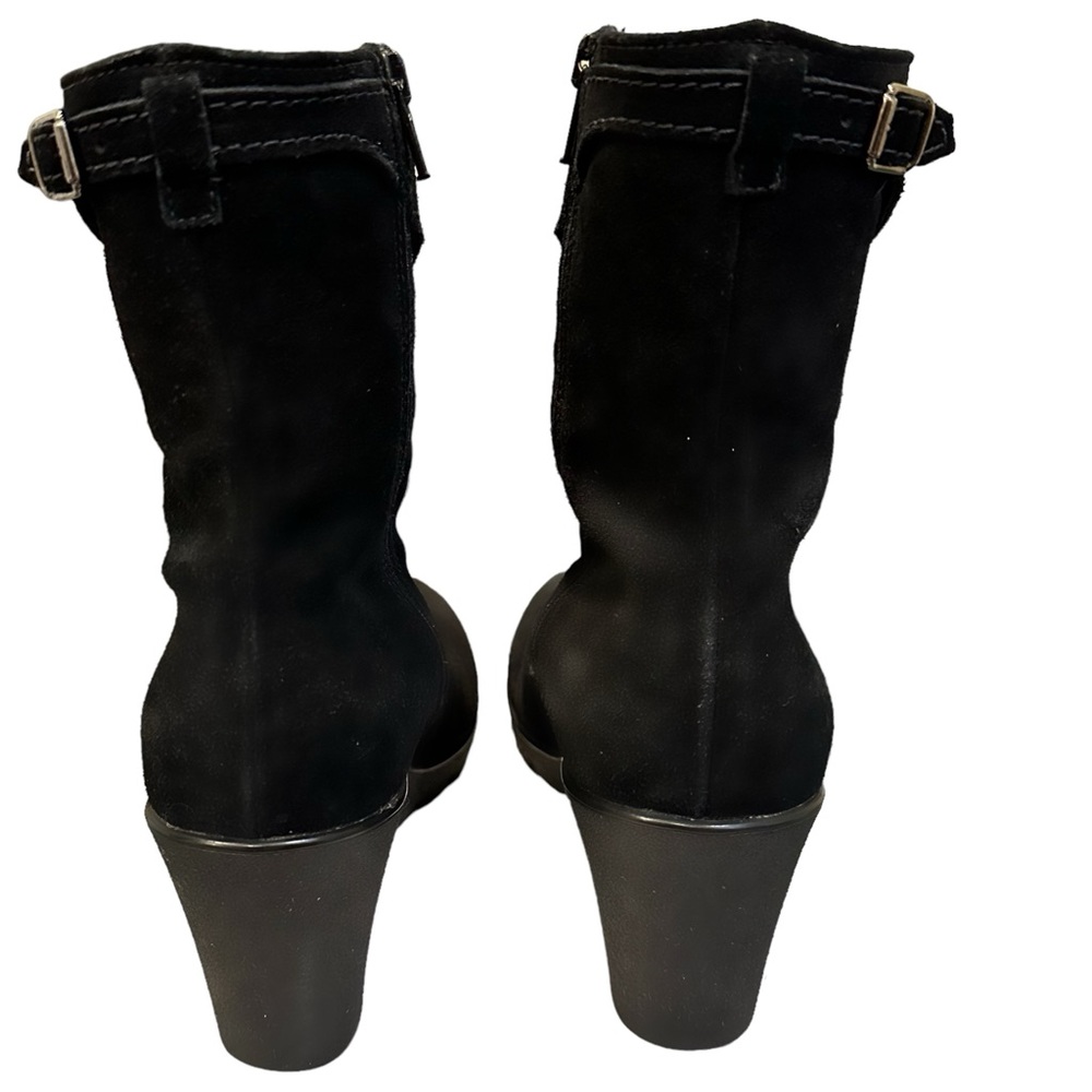 La CANADIENNE Black Waterproof Italian Calf Suede Token Wedge Ankle Boot… - Picture 5 of 8